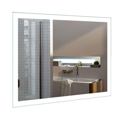  Decoraport 24x32 in LED Bathroom Mirror with Infrared Sensor,Horizontal/Vertical Vanity Lighted Makeup Backlit Wall Mounted Mirror (N031-G)