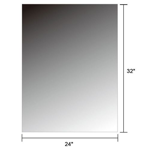  Decoraport DECORAPORT 24 Inch 32 Inch Frameless Wall-mounted Bathroom Silvered Mirror Rectangle Vertical Horizontal Vanity Mirror (A-B8016H)