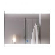 Decoraport DECORAPORT 36 Inch * 28 Inch Horizontal LED Wall Mounted Lighted Vanity Bathroom Silvered Mirror Large Cosmetic Mirror with Touch Button (A-CL056)