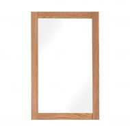 Decorative Mirror Co Wall-Mounted Simple Fitting Mirror Bedroom Mirror Dressing Mirror Solid Wood Home Mirror