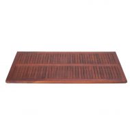 Decoteak Floor Bath Mat, 40 x 20 x 1, Brown