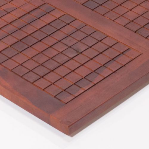  Decoteak Floor Bath Mat, 40 x 20 x 1, Brown