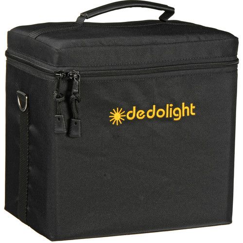  Dedolight SM24300U Tungsten 1 Light Spotlight Kit - consists of: 1 Spotlight with On-Board Dimmer, Barndoors, Filter Holder, Bulbs, Soft Case - 150 Total Watts (117VAC)