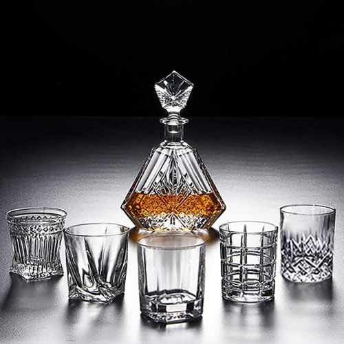  [아마존베스트]DeeCoo Whiskey Glasses-Premium 10, 11 OZ Scotch Glasses Set of 6 /Old Fashioned Whiskey Glasses/Style Glassware for Bourbon/Rum glasses/Bar Tumbler Whiskey Glasses(Mixed)