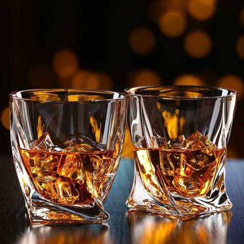  [아마존베스트]DeeCoo Whiskey Glasses-Premium 10, 11 OZ Scotch Glasses Set of 6 /Old Fashioned Whiskey Glasses/Style Glassware for Bourbon/Rum glasses/Bar Tumbler Whiskey Glasses(Mixed)