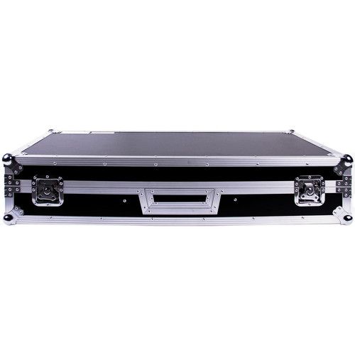  DeeJay LED Fly Drive Case for Two Battle Style Turntables and DJM-S9 Mixer with Laptop Shelf