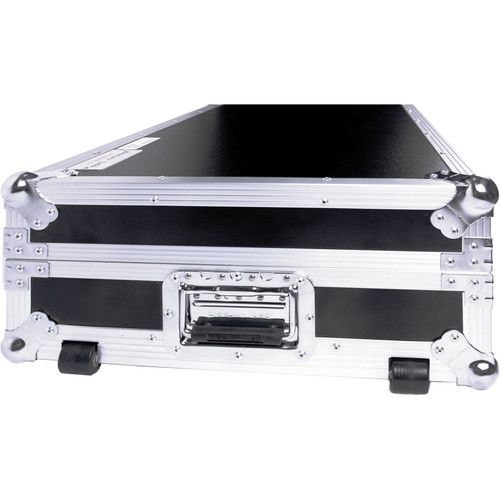  DeeJay LED Fly Drive Case for Two Battle Style Turntables and DJM-S9 Mixer with Laptop Shelf