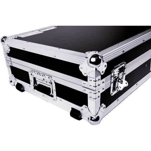  DeeJay LED Fly Drive Case for Two Battle Style Turntables and DJM-S9 Mixer with Laptop Shelf