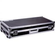 DeeJay LED Fly Drive DJ Coffin Case for Two Turntables in Battle Style Position and One Pioneer DJM900 Nexus