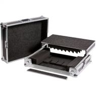 DeeJay LED Universal Fly Drive Case with Laptop Shelf for Small-to-Medium DJ Controllers