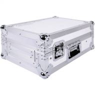 DeeJay LED Fly Drive Case for Two Standard Style Turntables and DJM-S9 Mixer with Laptop Shelf (White)