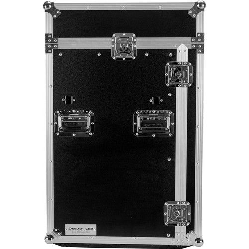  DeeJay LED 11 RU Slant Mixer Rack / 16 RU Vertical Rack System Combo Case with Caster Board, Table, and 17