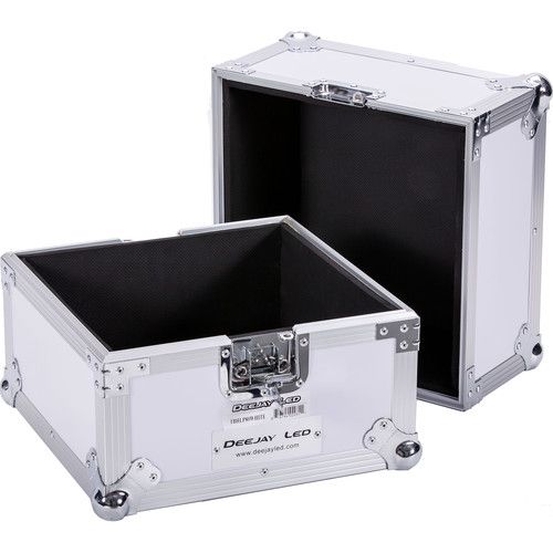  DeeJay LED Fly Drive LP Record Case For 80 LP Records (White)