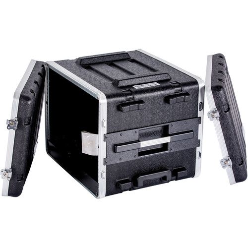  DeeJay LED 8 RU ABS Case with Locking Wheels