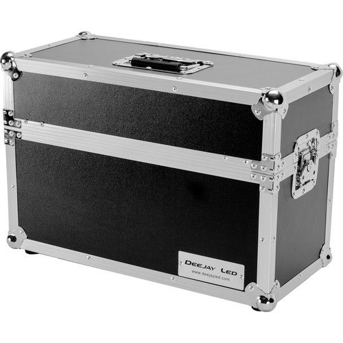  DeeJay LED Case for 18 Microphones with Storage Compartment