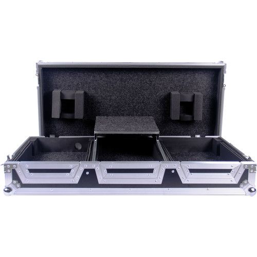  DeeJay LED Case for Pioneer CDJ Multi-Player and DJMS9 Mixer with Laptop Shelf