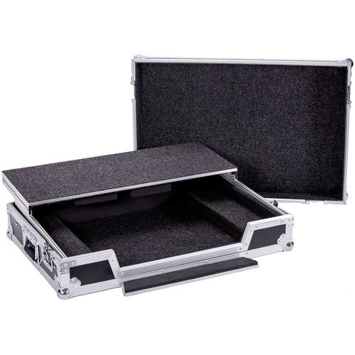  DeeJay LED Case for Denon MCX8000 DJ Controller with Laptop Shelf