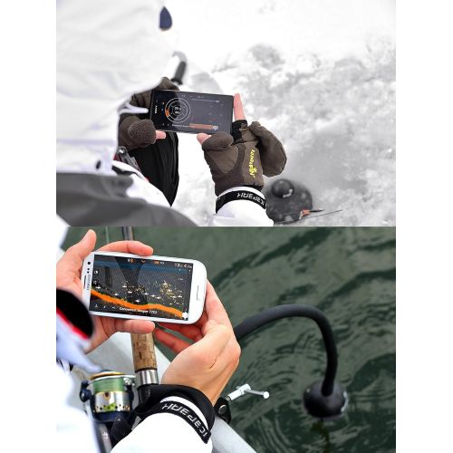  Deeper Smart Sonar PRO Series - Wi-Fi Connected Wireless, Castable, Portable Smart Fishfinder for iOS & Android Devices, Z-Tool & Universal Waterproof Cellphone Case (Bundle)