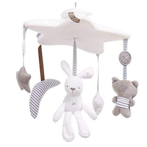  DeerBB Deerbb Baby Musical Crib Mobile with Arm Bed Bell Interactive Nursery Toys for 0-12 Months...