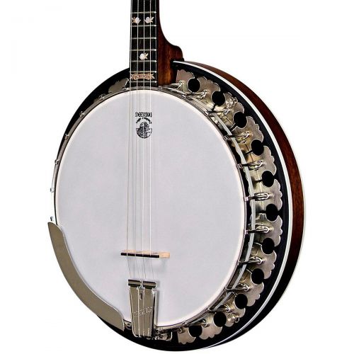  Deering},description:The rolled steel rim of the Boston creates a bright, powerful tone that is unique to Deering banjos. The clarity and crispness of this tenor banjo is ideal for