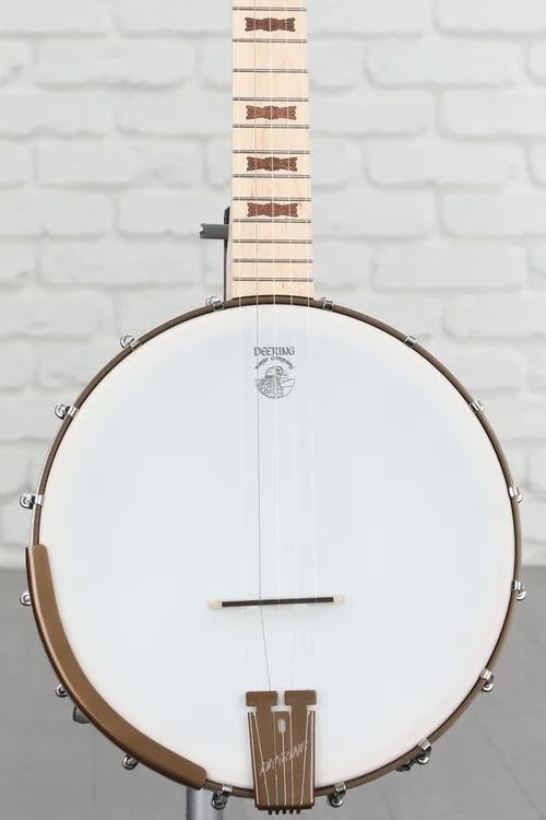 Deering Goodtime Deco Open-back 5-string Banjo - Blonde Satin