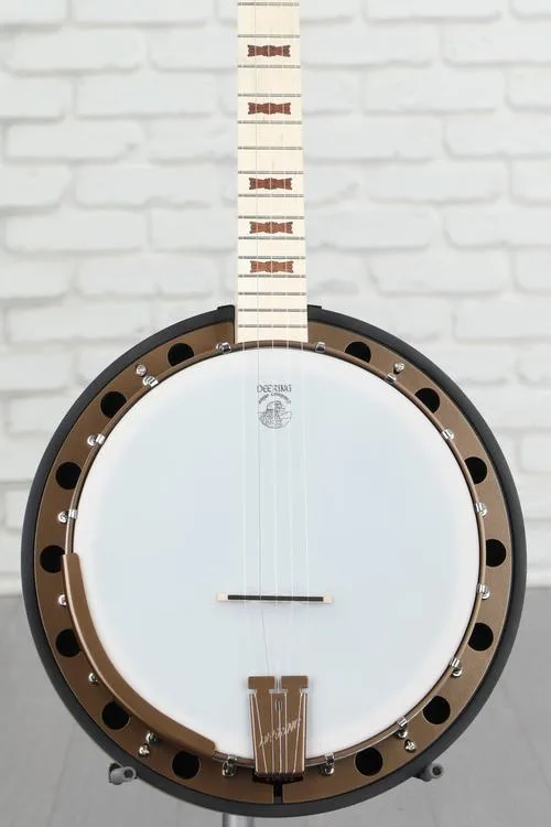 Deering Goodtime Two Deco Resonator 5-string Banjo - Blonde Satin