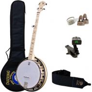 Deering Goodtime Two 5-string Resonator Banjo Pack - Natural Maple Blonde