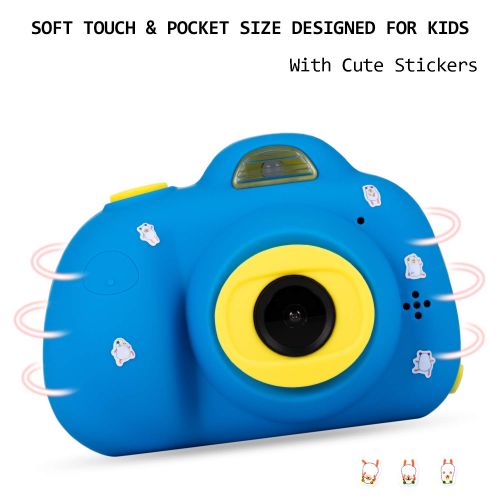  [아마존 핫딜]  [아마존핫딜]Deeteck Kids Video Camera for Girls Boys, 2 Inch Mini Digital Camera,Shockproof Children Camcorders, Toys for 5-9 Year Old Boys Birthday Gifts with 16GB SD Card（Blue）