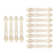 Deevoka 12 Pack Dollhouse DIY Builders Timber 1:12 Wood Spindles Balusters Toys