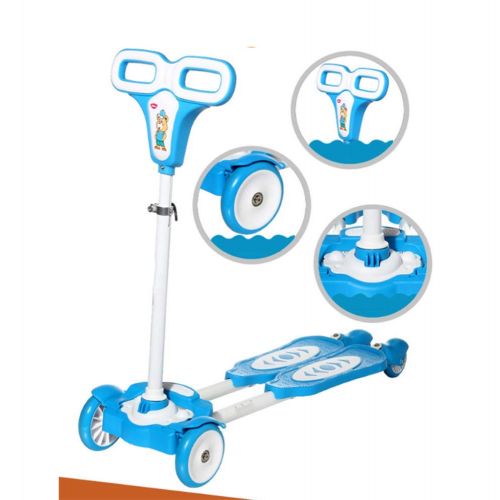  Defect Kinder Roller Vierrad-Verstellbarer Kinder-Fitness-Frosch-Roller Flexibles Gleichgewicht, Sicherheit und Stabilitaet