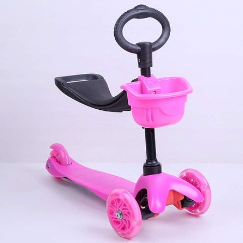  Defect Kinder Roller Dreirad breiter Gummiradpedal Roller Outdoor-Sportarte