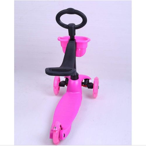  Defect Kinder Roller Dreirad breiter Gummiradpedal Roller Outdoor-Sportarte