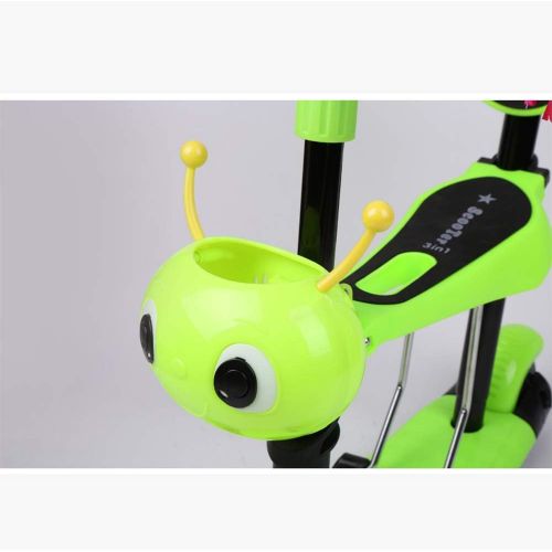  Defect Kinder Roller Dreirad breite Platte Gummi Rad Pedal Roller Cartoon Insekt Box Scoote