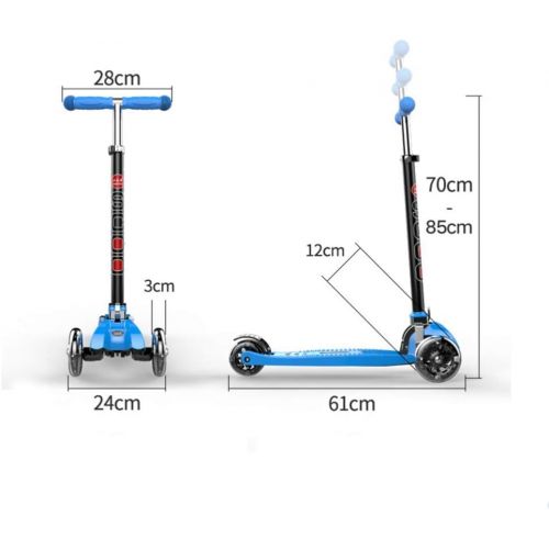  Defect Kinder Roller Faltbarer Frosch-Scoote aus Aluminiumlegierung mit Vier Rade