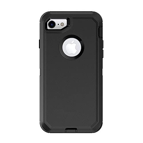  [아마존베스트]Defender Series Case for iPhone 8 Defender Case Triple Layer Defense for iPhone 7 Case Defender Belt Clip Holster Defender Black for iPhone 7 & iPhone 8 Case (Not Plus)