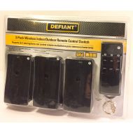 Defiant Holiday 3-Pack Wireless Indoor Outdoor Lighting Remote Control Switch Security (Select one Channel A-F)