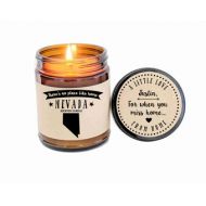 DefineDesignEtc Nevada Scented Candle Homesick Candle Missing Home Homesick Gift Moving Gift New Home Gift No Place Like Home State Candle Thinking of You