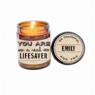 DefineDesignEtc Appreciation Gift Thank You Gift Candle Gift You Are a Real Lifesaver Thanks Gift Thank You Candle Teacher Gift Thank You Present