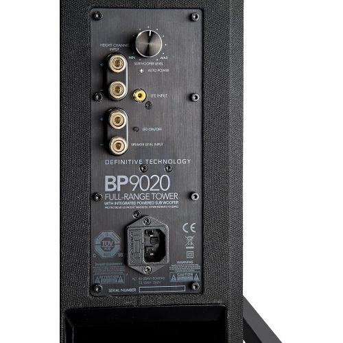  [아마존베스트]Definitive Technology BP-9020 Tower Speaker | Built-in Powered 8” Subwoofer for Home Theater Systems | High-Performance | Front and Rear Arrays | Optional Dolby Surround Sound Heig