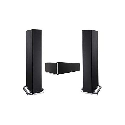  [아마존베스트]Definitive Technology BP9020 & CS9040 - 2 Floor Standing Speakers (3.5 Drivers) Plus 1 Center Channel Speaker | Premium Sound - Loud Bass | Front & Rear Arrays | Integrated 8 Subwo