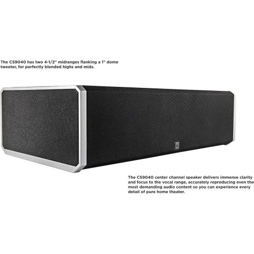  [아마존베스트]Definitive Technology BP9020 & CS9040 - 2 Floor Standing Speakers (3.5 Drivers) Plus 1 Center Channel Speaker | Premium Sound - Loud Bass | Front & Rear Arrays | Integrated 8 Subwo