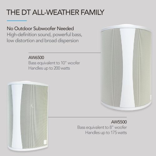  Definitive Technology AW 5500 All Weather Speaker with Bracket - Each (White)