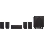 Definitive Technology ProCinema 6D - Compact 5.1 Channel Home Theater Speaker System (2019 Model) 250-Watt Powered Subwoofer, Center Channel + 4 Speakers Sleek, Modern Looks Match