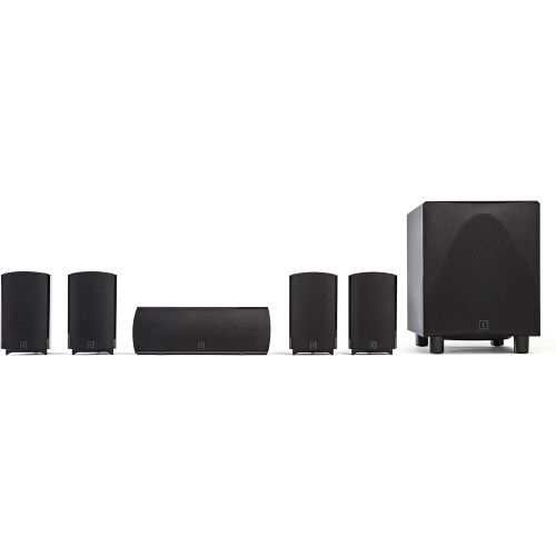  Definitive Technology ProCinema 6D - Compact 5.1 Channel Home Theater Speaker System (2019 Model) 250-Watt Powered Subwoofer, Center Channel + 4 Speakers Sleek, Modern Looks Match