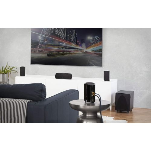  Definitive Technology ProCinema 6D - Compact 5.1 Channel Home Theater Speaker System (2019 Model) 250-Watt Powered Subwoofer, Center Channel + 4 Speakers Sleek, Modern Looks Match
