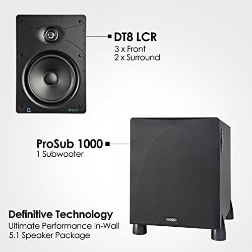  Definitive Technology DT Series DT8LCR In-Wall Speaker - Each