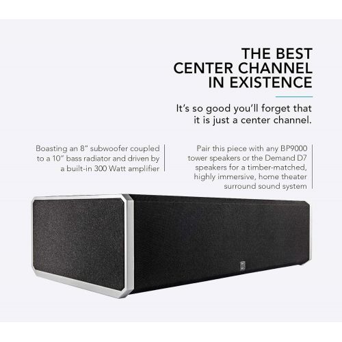  Definitive Technology CS-9080 High-Performance Center Channel Speaker with Integrated 8 Powered Subwoofer and Bass Radiator