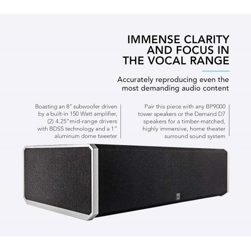  Definitive Technology CS9060 High-Performance Center Channel Speaker with Integrated 8” Powered Subwoofer