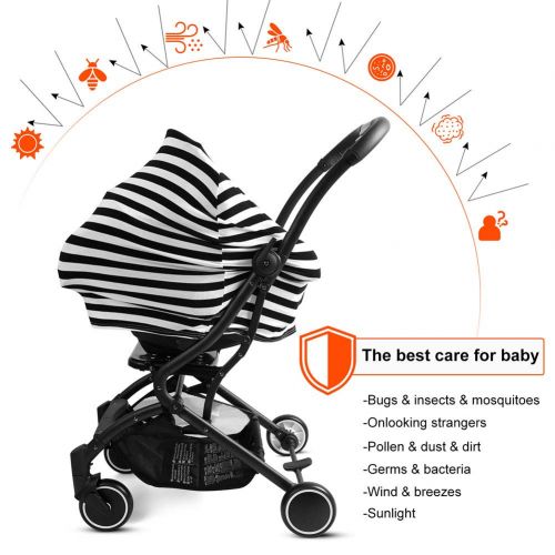  Defino Nursing Cover for Breastfeeding,BabyCar Seat Covers, Multi UseInfant StrollerCover Carseat Canopy, High Chair Cover, Shopping CartCover for Babies Boys&GirlsShower
