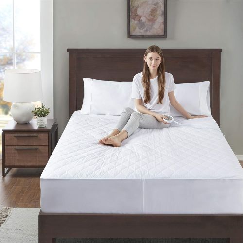  [아마존 핫딜] Degrees of Comfort Dual Control Heated Mattress Pad Queen Size  Electric bed warmer with Auto Shut off | Fit up to 15 Inch  12.5ft Long Cord | Lower Home Power Bill & Relieve Sore Muscles/Joints -